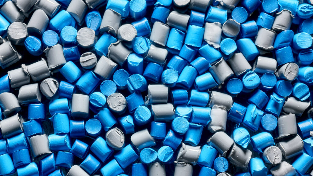 What is a BOM in manufacturing featured image showing different coloured plastic polymer pellets